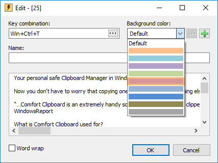 Utklippstavle - Redigering, farger og hurtigtaster