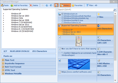 Historial del portapapeles Windows