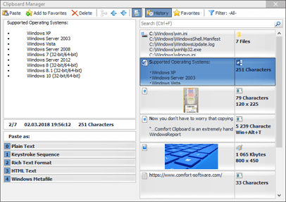 Administrador de portapapeles Windows