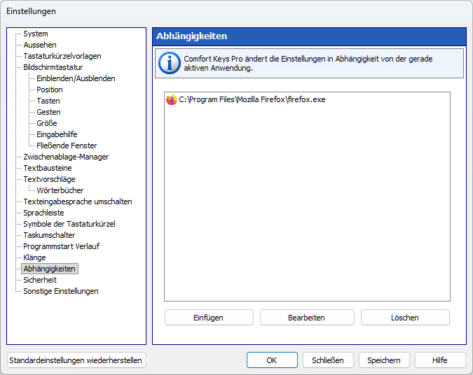Abhängigkeiten