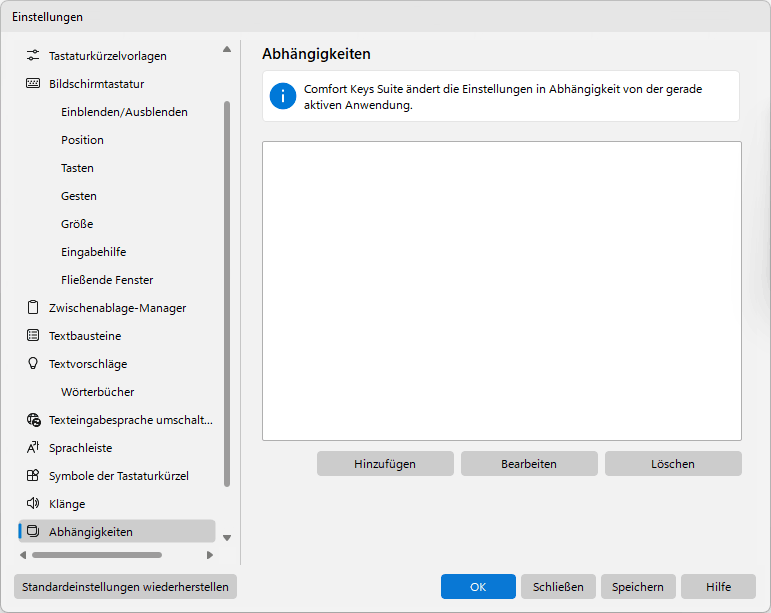 Abhängigkeiten
