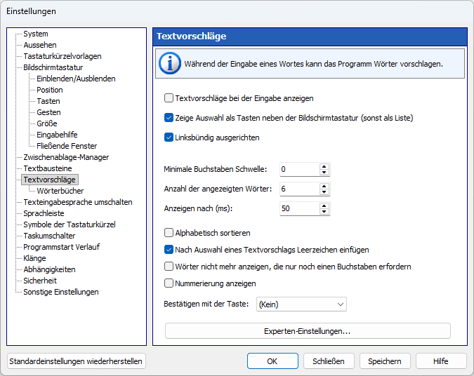 Textvorschläge