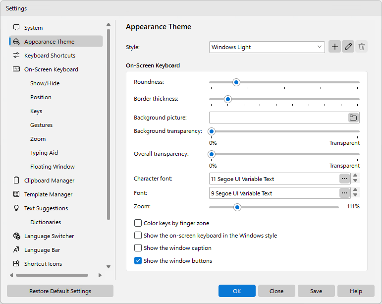 Appearance Theme