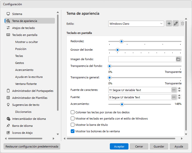 Tema de apariencia