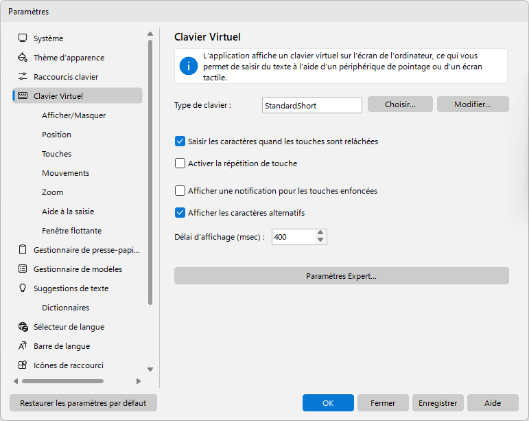 Clavier Virtuel
