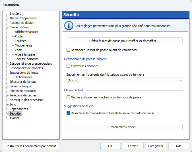 Sécurité