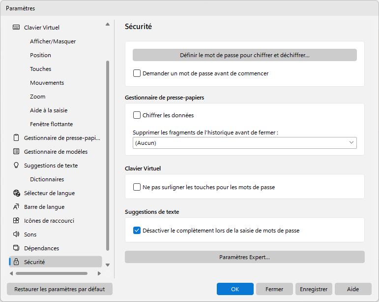 Sécurité
