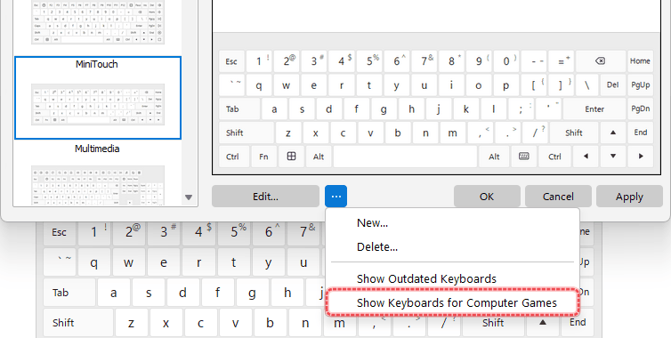 Using the keyboard as a gamepad