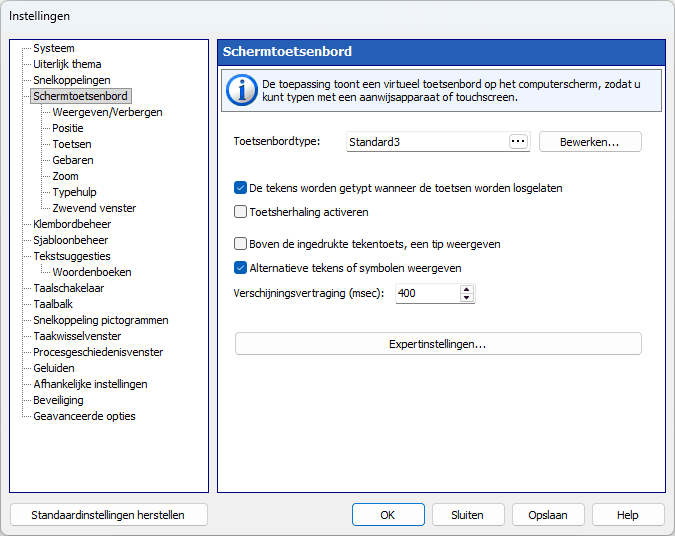 Schermtoetsenbord