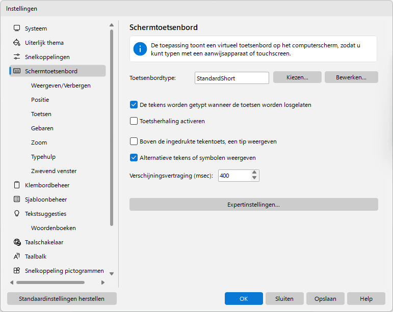 Schermtoetsenbord
