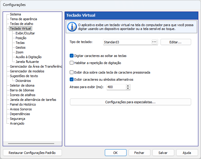 Teclado Virtual