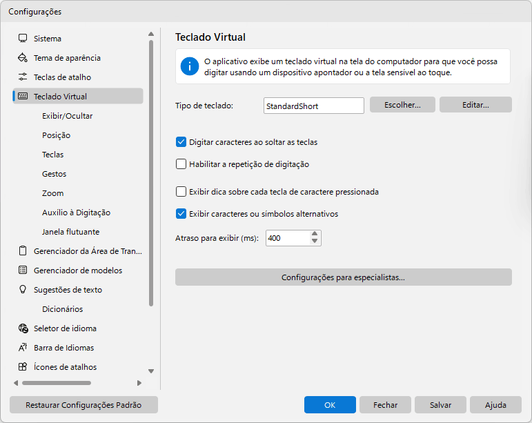 Teclado Virtual
