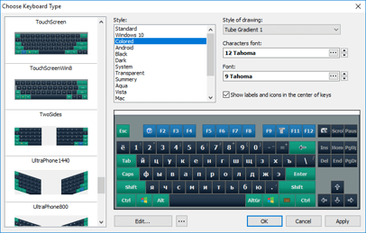 Comfort On-Screen Keyboard Pro screenshot