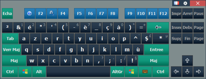 Clavier visuel français