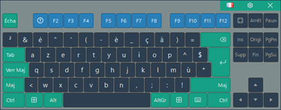 Clavier visuel français
