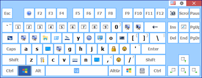 Symbole auf der Tastatur